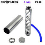6" 10" 12" 1/2-28, 5/8-24 Fuel Filter, Solvent Trap Kit for NAPA 4003, WIX 24003 by Rev Filters™ - RV1001