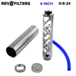 6" 10" 12" 1/2-28, 5/8-24 Fuel Filter, Solvent Trap Kit for NAPA 4003, WIX 24003 by Rev Filters™ - RV1001