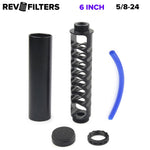 6" 10" 12" 1/2-28, 5/8-24 Fuel Filter, Solvent Trap Kit for NAPA 4003, WIX 24003 by Rev Filters™ - RV1001